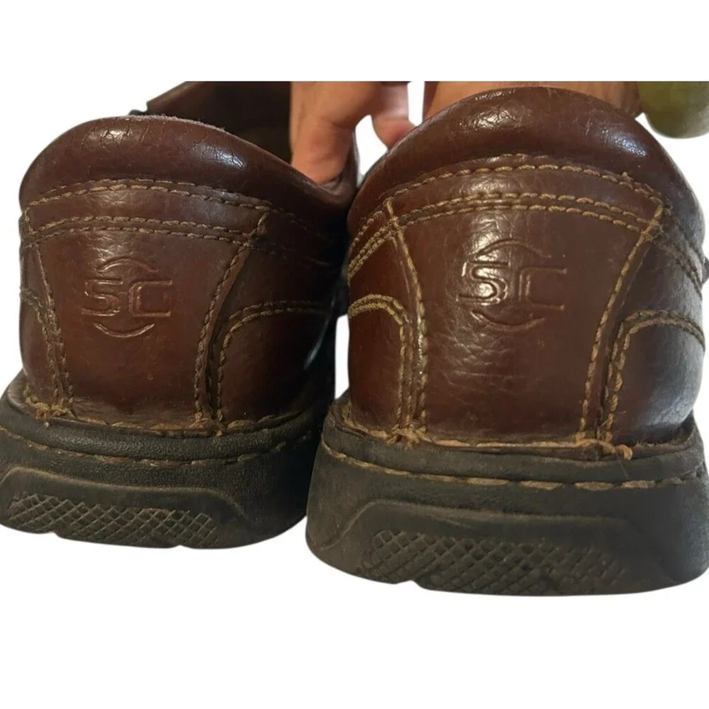 Keen Mens Metatomical Footbed Brown Leather Fisherman Stiches Shoes  9.5?